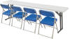 Plastic Folding Tables - Semiar Table with Chairs