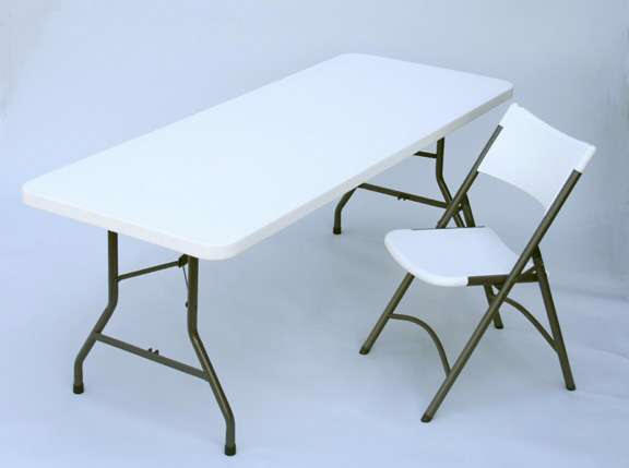 Plastic Folding Tables, Plastic Folding Chairs